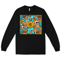 Black western mom Long Sleeve Tee - RanaPortraitStore
