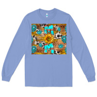 Colony Blue western mom Long Sleeve Tee - RanaPortraitStore