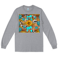 Heather Grey western mom Long Sleeve Tee - RanaPortraitStore