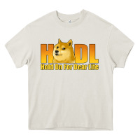 Cream hodl hold on for dear life dogecoin Heavy Core Tee - Jasminsmagicworld
