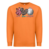 Carrot Peace Love Volleyball Premium Sweatshirt - FaDigitalArtStudio