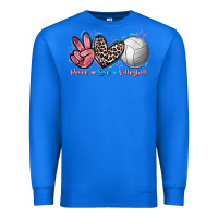True Royal Peace Love Volleyball Premium Sweatshirt - FaDigitalArtStudio
