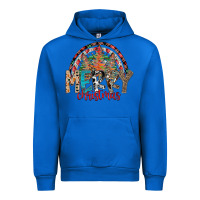 Cobalt Merry Christmas Urban Hoodie - CowhideDigitalArt