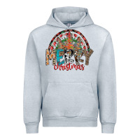 Heather Grey Merry Christmas Urban Hoodie - CowhideDigitalArt