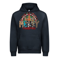 Navy Merry Christmas Urban Hoodie - CowhideDigitalArt