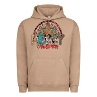 Pigment Burro Merry Christmas Urban Hoodie - CowhideDigitalArt