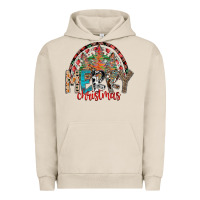 Pigment French Oak Merry Christmas Urban Hoodie - CowhideDigitalArt
