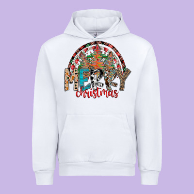 Merry Christmas Urban Hoodie Designed By Cowhidedigitalart