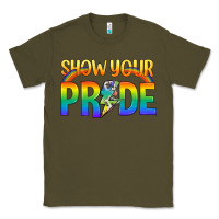 Army Green Lgbtq Show Your Pride With Rainbow Classic Tee - BundleAndBundleShop