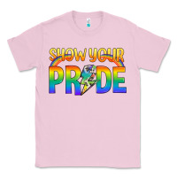 Bubblegum Pink Lgbtq Show Your Pride With Rainbow Classic Tee - BundleAndBundleShop