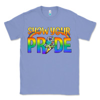 Colony Blue Lgbtq Show Your Pride With Rainbow Classic Tee - BundleAndBundleShop