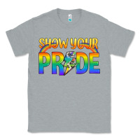 Heather Grey Lgbtq Show Your Pride With Rainbow Classic Tee - BundleAndBundleShop