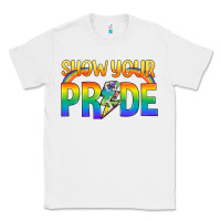 White Lgbtq Show Your Pride With Rainbow Classic Tee - BundleAndBundleShop