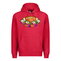 Cardinal American Football Floral Premium Hoodie - CowCowDesign