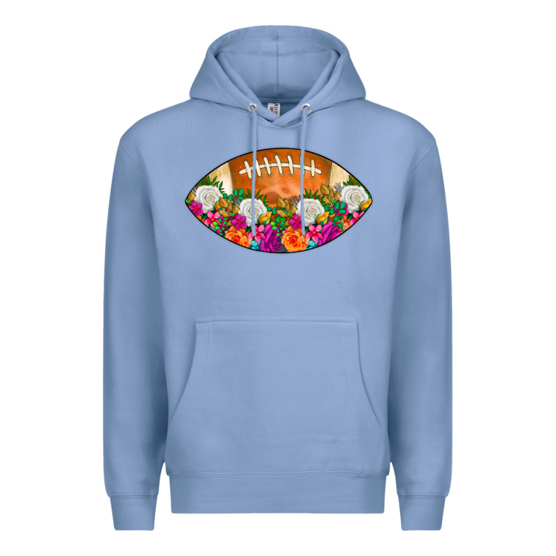 American Football Floral Premium Hoodie by CowCowDesign | Teevron