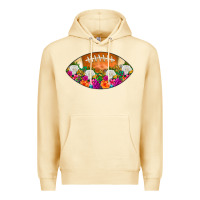 Pina Colada American Football Floral Premium Hoodie - CowCowDesign