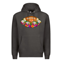 Smoke American Football Floral Premium Hoodie - CowCowDesign