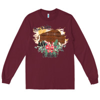 Burgundy Take No Bull Floral Rodeo Long Sleeve Tee - Bettercallsaul