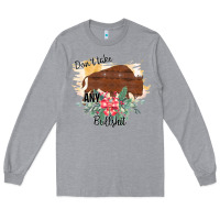 Heather Grey Take No Bull Floral Rodeo Long Sleeve Tee - Bettercallsaul