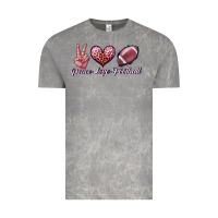Cloud Rock peace love football Vintage Tee - JahusDesignShop