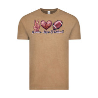 Vintage Coffee peace love football Vintage Tee - JahusDesignShop