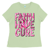 Matcha faith hope cure cancer Ladies Tee - NancyCooperArtShop