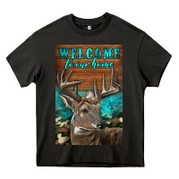 Asphalt Western Buck Deer Garden Heavy Core Tee - LillyAllenDesigns