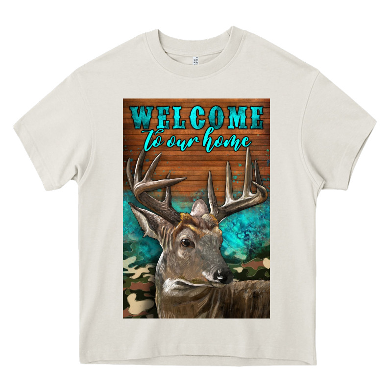 Western Buck Deer Garden Heavy Core Tee by LillyAllenDesigns | Teevron