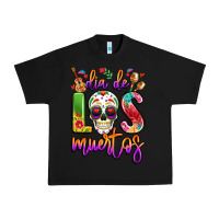 Black dia de los muertos Urban Heavy Tee - LillyAllenDesigns