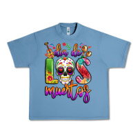 Pebble Blue dia de los muertos Urban Heavy Tee - LillyAllenDesigns