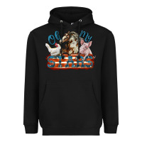 Black Oh my stars farm animals Heavyweight Hoodie - FaDigitalArtStudio
