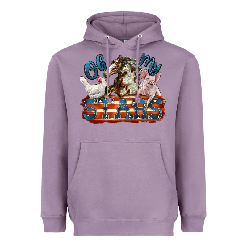Oh My Stars Farm Animals Heavyweight Hoodie by FaDigitalArtStudio | Teevron
