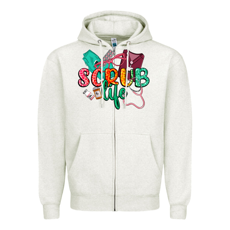Scrub Life Zipper Hoodie by CowGirlArtShop | Teevron