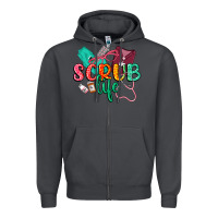 Smoke Scrub life Zipper Hoodie - CowGirlArtShop