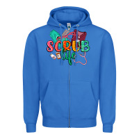 True Royal Scrub life Zipper Hoodie - CowGirlArtShop