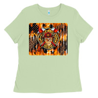 Matcha Firefighter Skull Ladies Tee - LillyAllenDesigns