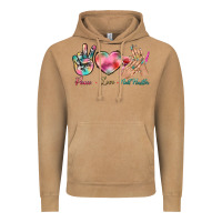 Vintage Camel Peace Love Nail Hustler Vintage Hoodie - BundleAndBundleShop
