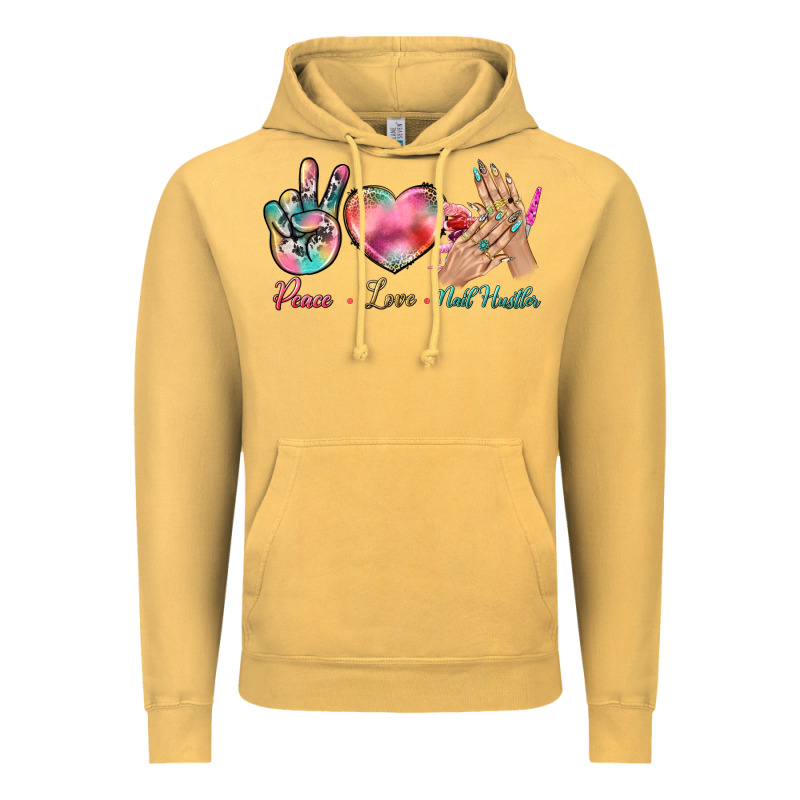 Peace Love Nail Hustler Vintage Hoodie by BundleAndBundleShop | Teevron