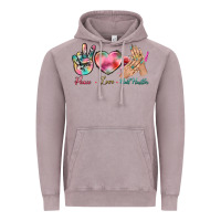 Vintage Zinc Peace Love Nail Hustler Vintage Hoodie - BundleAndBundleShop
