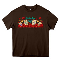 Chocolate Brown valentines day with playing cards Heavy Core Tee - AdoDesignShop