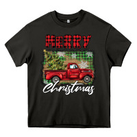 Asphalt merry christmas truck Heavy Core Tee - BarkalooDesign