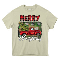 Mossy merry christmas truck Heavy Core Tee - BarkalooDesign