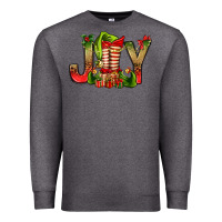 Charcoal Heather joy christmas with elf bbs Premium Sweatshirt - BundleAndBundleShop