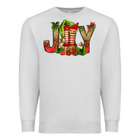 Dove Grey joy christmas with elf bbs Premium Sweatshirt - BundleAndBundleShop