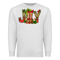Oatmeal Heather joy christmas with elf bbs Premium Sweatshirt - BundleAndBundleShop