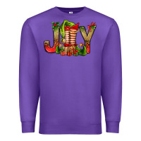 Purple joy christmas with elf bbs Premium Sweatshirt - BundleAndBundleShop