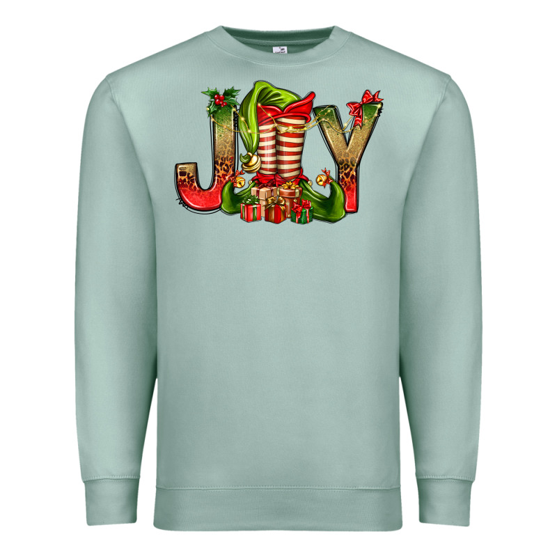 Joy Christmas With Elf Bbs Premium Sweatshirt by BundleAndBundleShop | Teevron