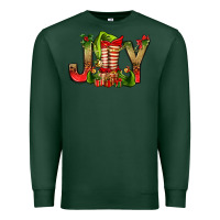 Sports Green joy christmas with elf bbs Premium Sweatshirt - BundleAndBundleShop