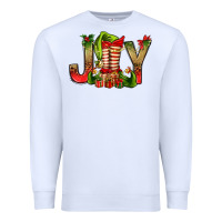 White joy christmas with elf bbs Premium Sweatshirt - BundleAndBundleShop