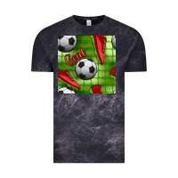 Cloud Black soccer shoes goal seamless pattern Vintage Tee - BundleAndBundleShop